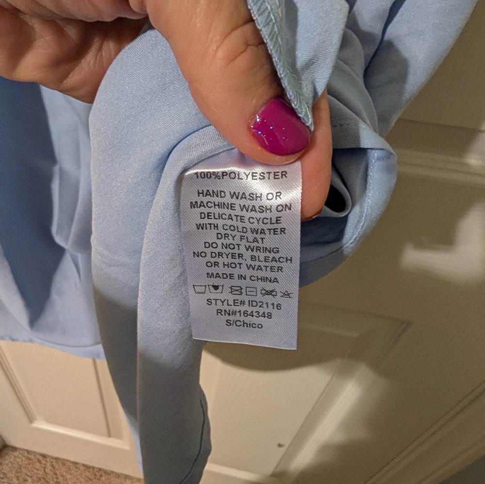 First Love Babydoll Dress in Periwinkle - Picture 6 of 6